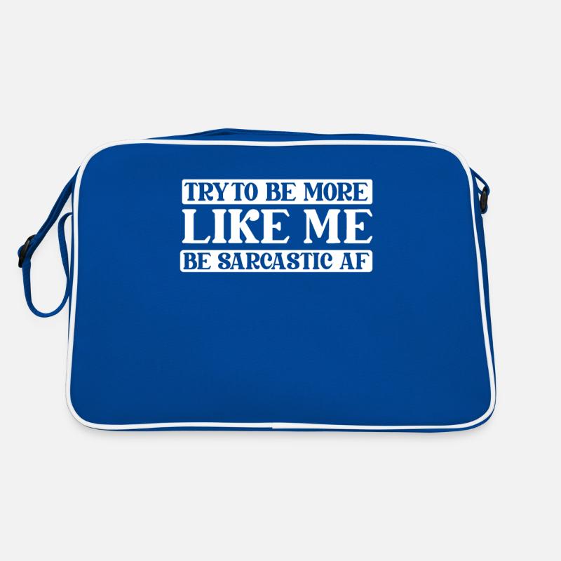 Black humor sarcasm Retro Bag