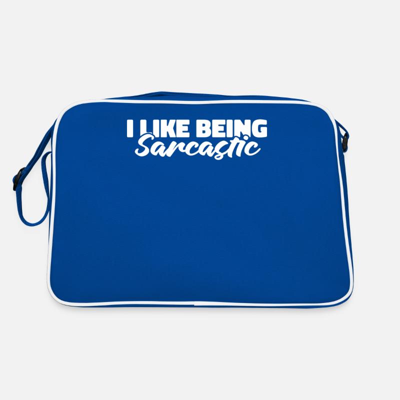 Black humor sarcasm Retro Bag