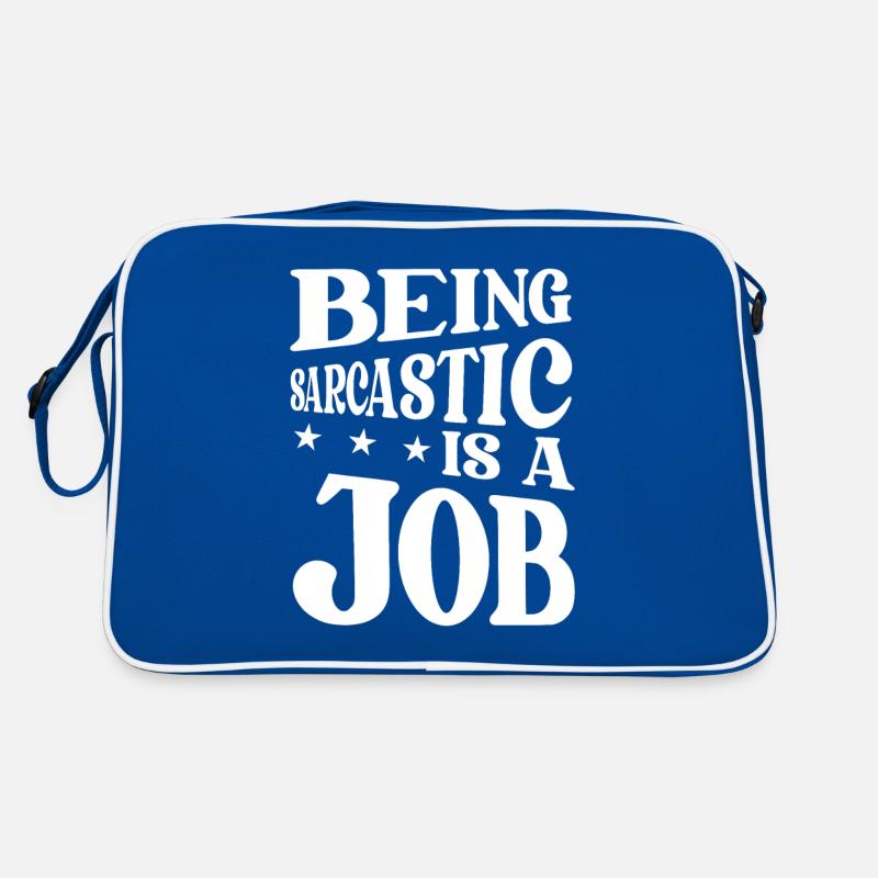 Black humor sarcasm Retro Bag