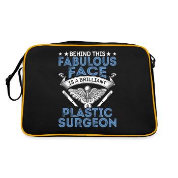 Brillant chirurgien plasticien chirurgical - Sac Retro - noir/or - Dos