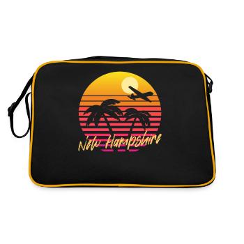 New Hampshire - Retro Bag - black/gold - Back