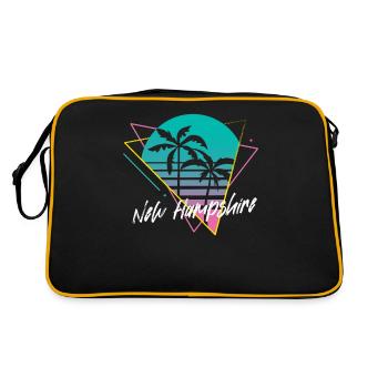 New Hampshire - Retro Bag - black/gold - Back