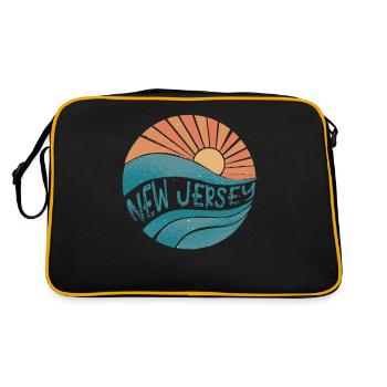 New Jersey - Sac Retro - noir/or - Dos