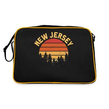 New Jersey - Sac Retro - noir/or - Dos