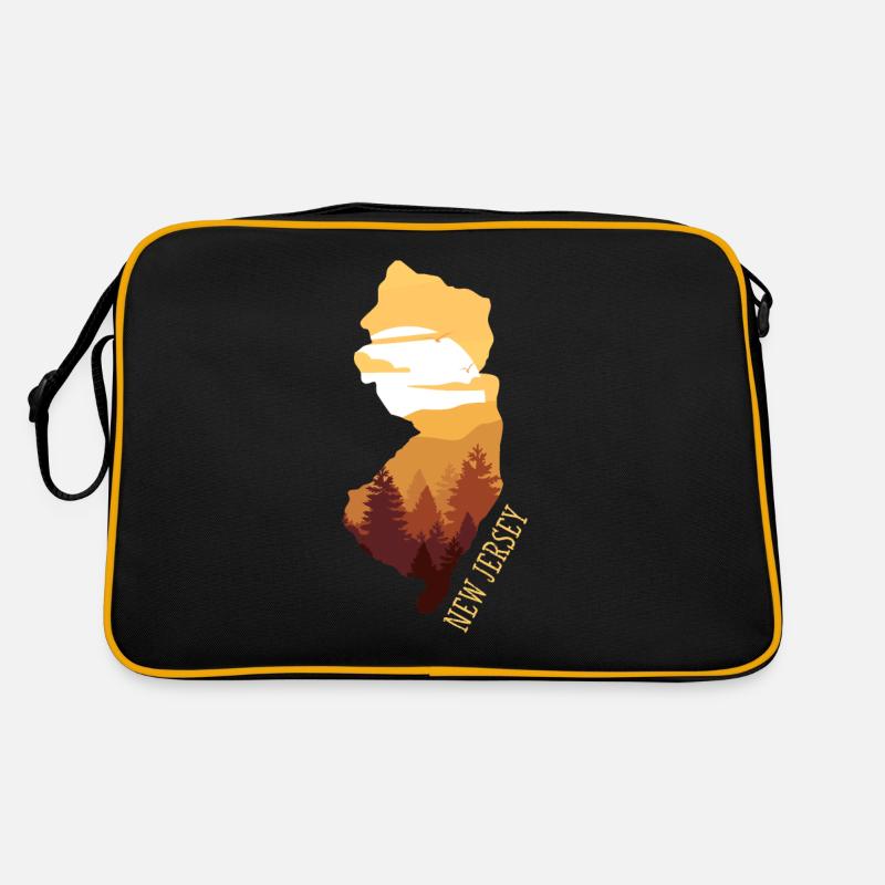 New Jersey - Retro Tasche - Schwarz/Gold