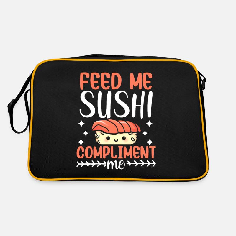 Nourrissez-moi de sushis et complimentez-moi Sac Retro