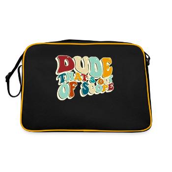 Project Management Dude That's Out Of Team Leader - Retro Tasche - Schwarz/Gold - Hinten
