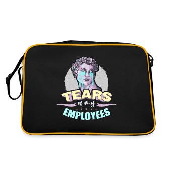 Gestion de projet Les larmes de mon gestionnaire d’employés - Sac Retro - noir/or - Dos