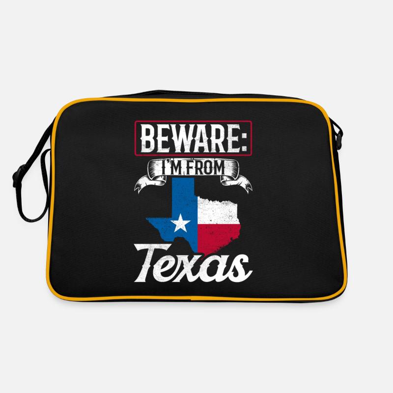 Attention: Je viens de Texas Texan Texans Sac Retro