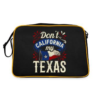 California Texas Texan Pride Texan Sayings - Retro Bag - black/gold - Back