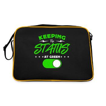 Project Management Keeping The Status At Manager - Retro Bag - black/gold - Back