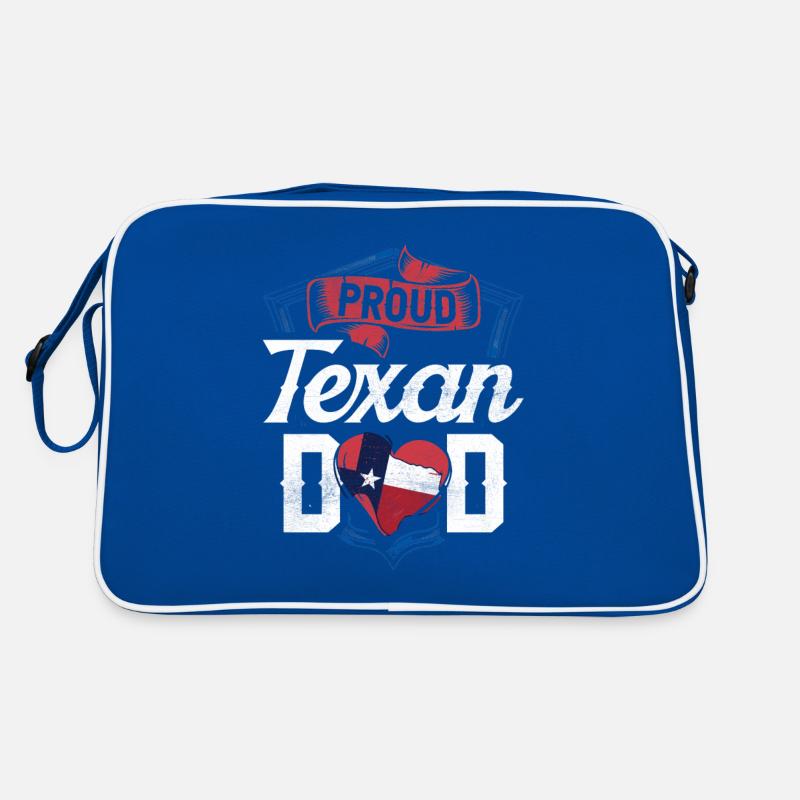 Proud Texan Father Texan Pride Texas Retro Bag