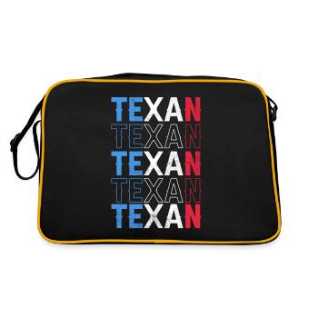 Texan Texan Texas Sayings Pride - Retro Bag - black/gold - Back