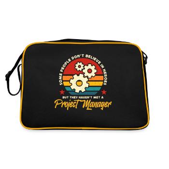 Project Management Some People Don't Team Leader - Retro Tasche - Schwarz/Gold - Hinten