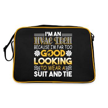 HVAC Technician I'm An HVAC Technician - Retro Bag - black/gold - Back