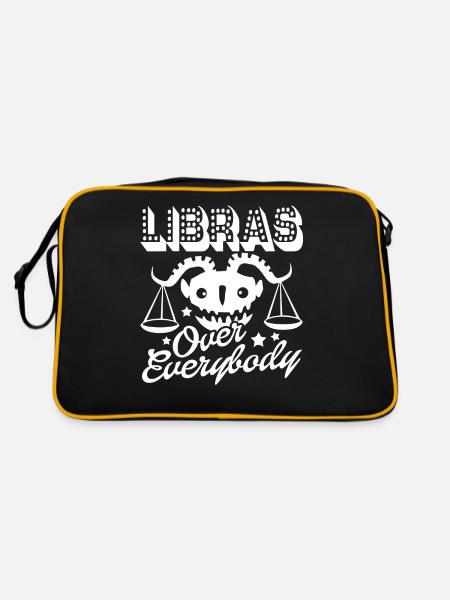 Libra Libras Over Everybody Horoscope - Retro Bag - black/gold - Back