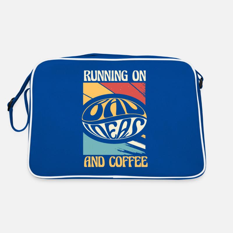 Schwarzer Humor Kaffee Running On Coffee Retro Tasche