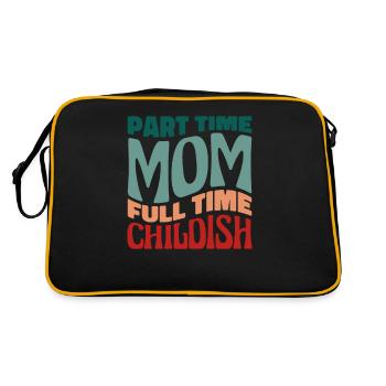 Maman Maman Drôle Maman à temps partiel Maman - Sac Retro - noir/or - Dos