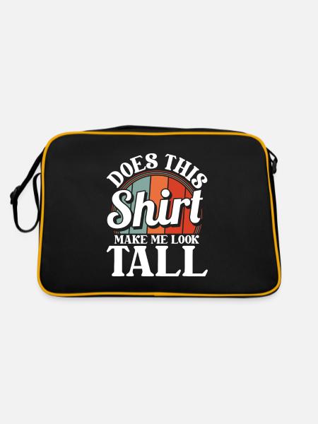 Schwarzer Humor - Retro Tasche - Schwarz/Gold - Hinten