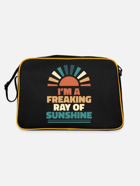 Humour noir dans A Freaking Ray of Sunshine - Sac Retro - noir/or - Dos