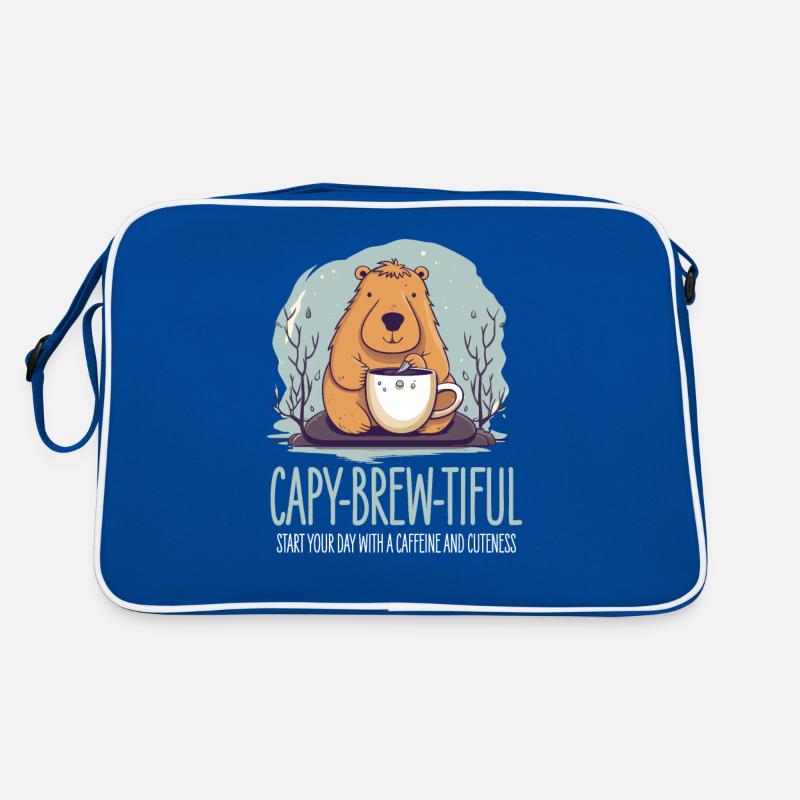 Capybara Kaffee Design Retro Tasche