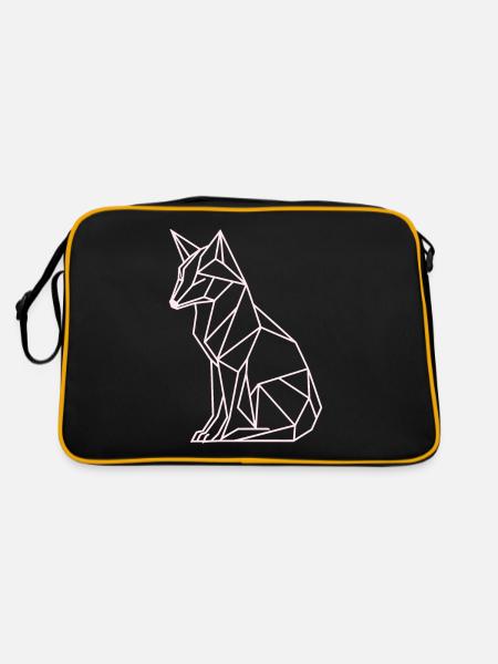 Lineart Ours polaire - Sac Retro - noir/or - Dos
