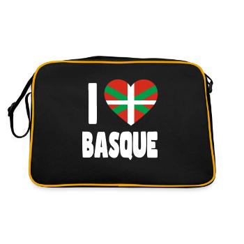 Pays Basque Drapeau Basque - Sac Retro - noir/or - Dos