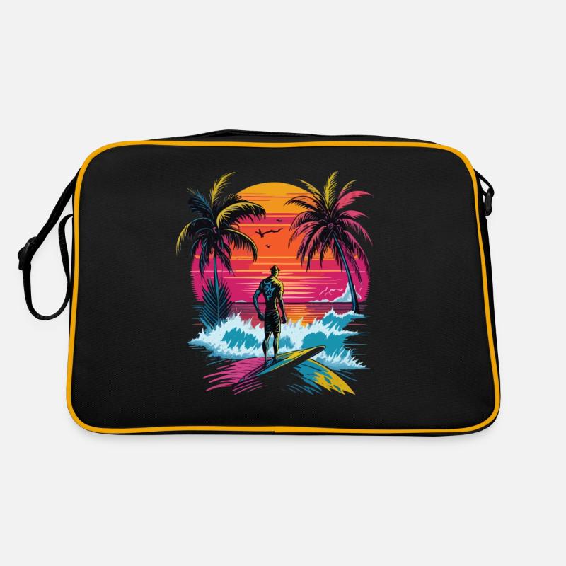 Summer Sun Palm Beach Island Surfboard Retro Bag