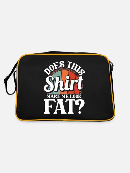 Humour noir Cette chemise me fait-elle paraître grosse - Sac Retro - noir/or - Dos