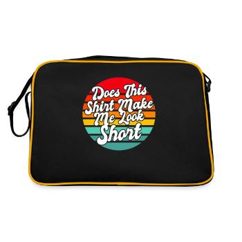 Schwarzer Humor Kurz - Retro Tasche - Schwarz/Gold - Hinten