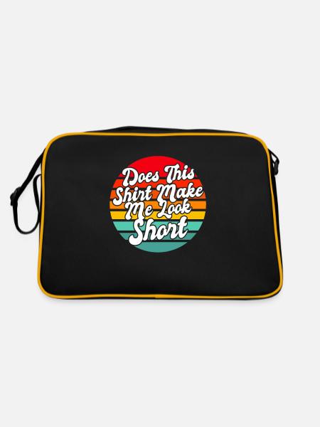 Schwarzer Humor Kurz - Retro Tasche - Schwarz/Gold - Hinten