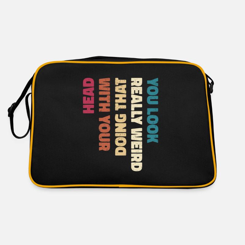 Schwarzer Humor Lustig Retro Tasche