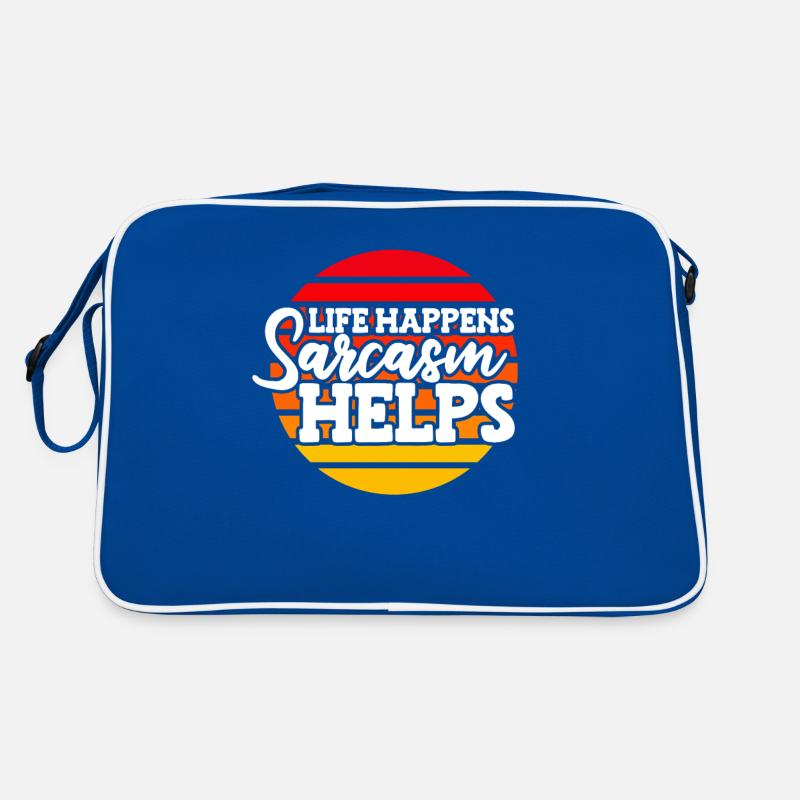 Schwarzer Humor Retro Tasche