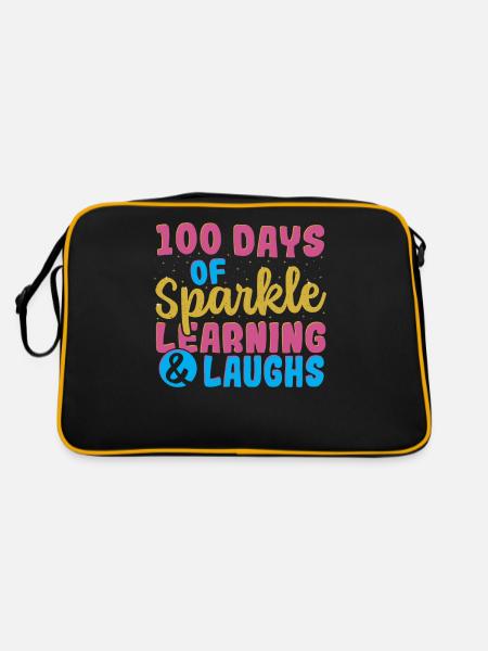 100 Days Of Sparkle Learning & Laughs 100 Days of - Retro Bag - black/gold - Back