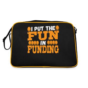 J’apporte le plaisir dans le financement - Sac Retro - noir/or - Dos