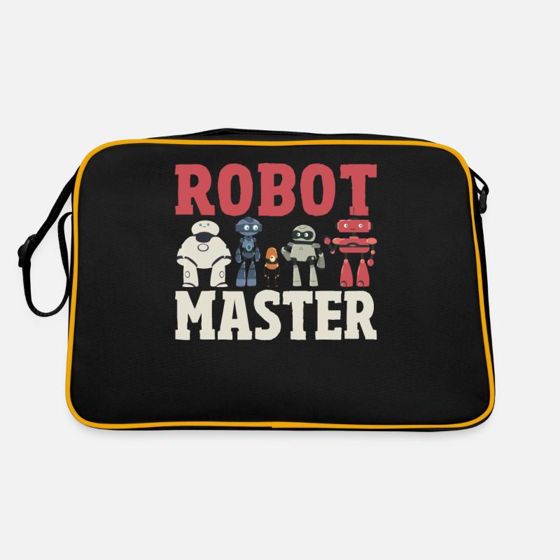 Robot Master Robots Engineer Robotics Retro Bag