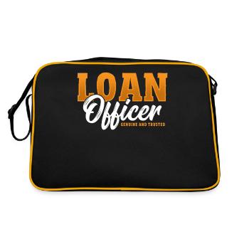 Agent de crédit authentique et digne de confiance - Sac Retro - noir/or - Dos