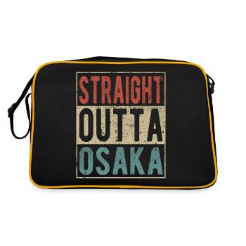 Straight Outta Osaka - Retro Bag - black/gold - Back