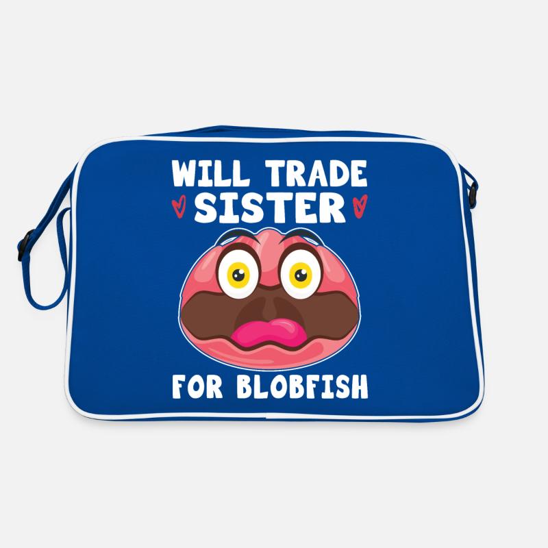 Costume de Blobfish - Visage de poisson Blob laid - Sac Retro
