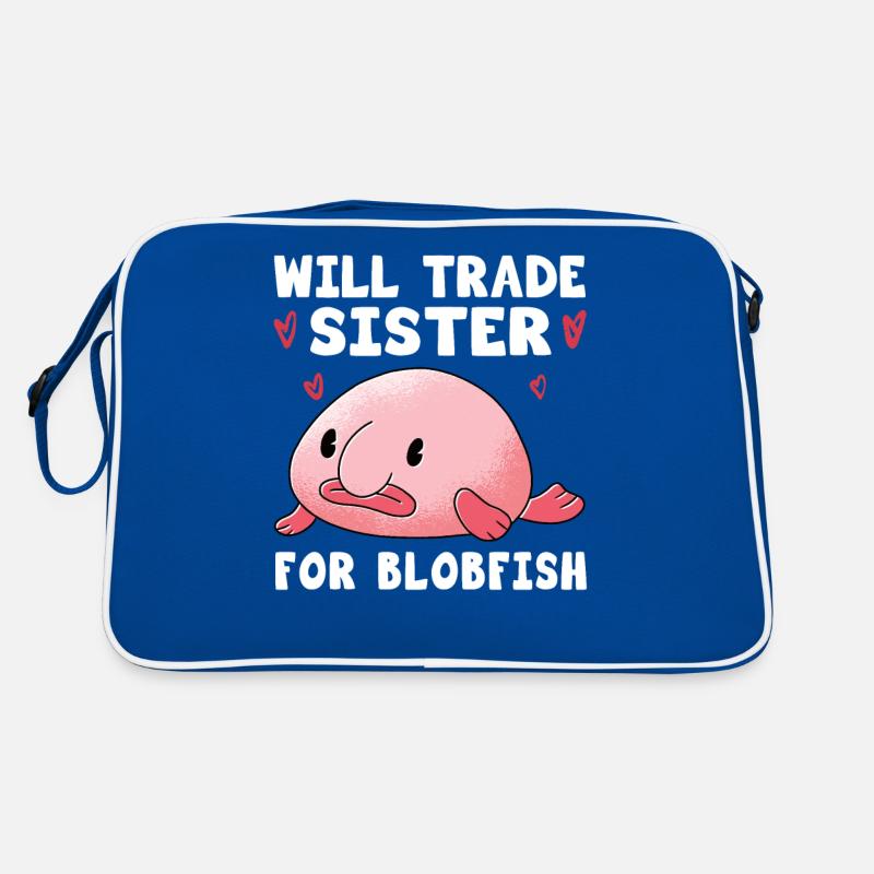 Costume de Blobfish - Visage de poisson Blob laid - Sac Retro