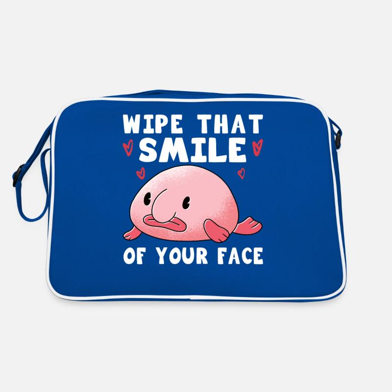 Costume de Blobfish - Visage de poisson Blob laid - Sac Retro