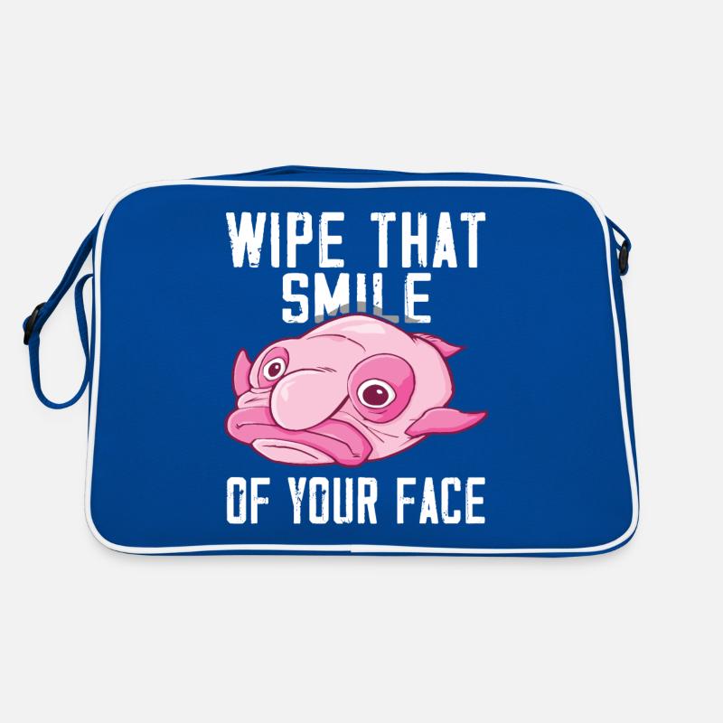 Costume de Blobfish - Visage de poisson Blob laid - Sac Retro