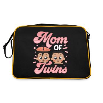 Mère de jumeaux Jumeaux Humour jumeau - Sac Retro - noir/or - Dos