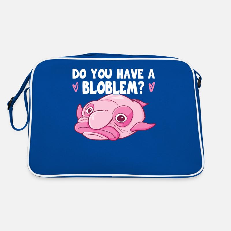 Costume de Blobfish - Visage de poisson Blob laid - Sac Retro