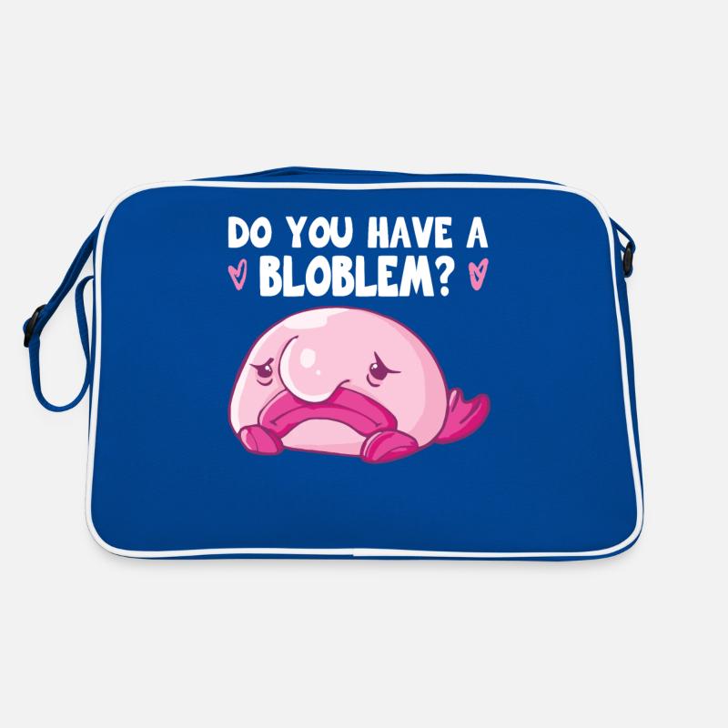 Costume de Blobfish - Visage de poisson Blob laid - Sac Retro