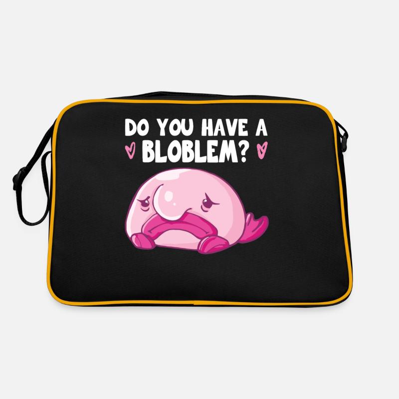 Blobfish Kostüm - Hässliches Blob Fischgesicht - Retro Tasche