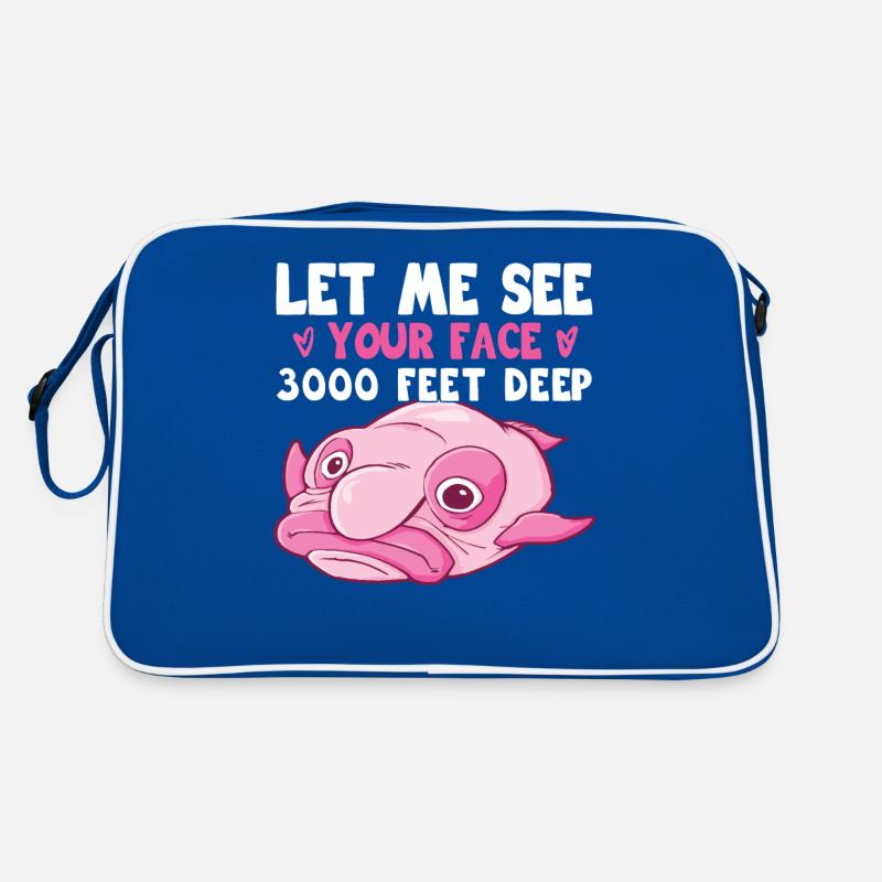 Costume de Blobfish - Visage de poisson Blob laid - Sac Retro