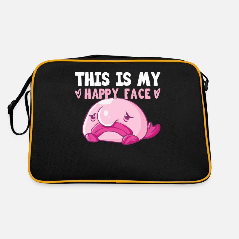 Blobfish Kostüm - Hässliches Blob Fischgesicht - Retro Tasche