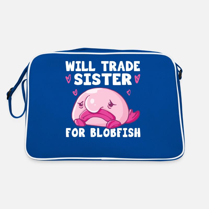 Costume de Blobfish - Visage de poisson Blob laid - Sac Retro
