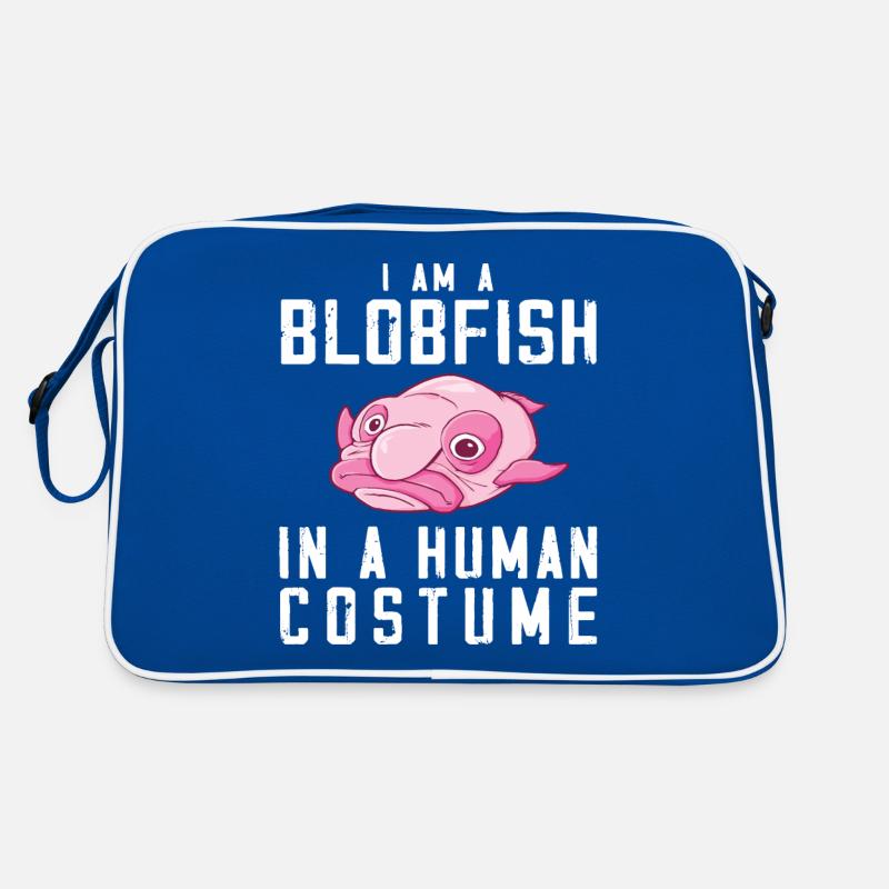 Costume de Blobfish - Visage de poisson Blob laid - Sac Retro